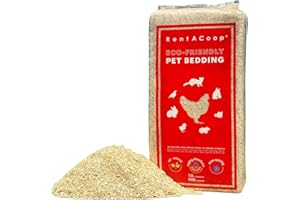 RentACoop Extra-Soft Premium Hemp Bedding 300L – Super Absorbent, Low Dust, Natural Odor Control for Chicken Coops, Nest Boxe
