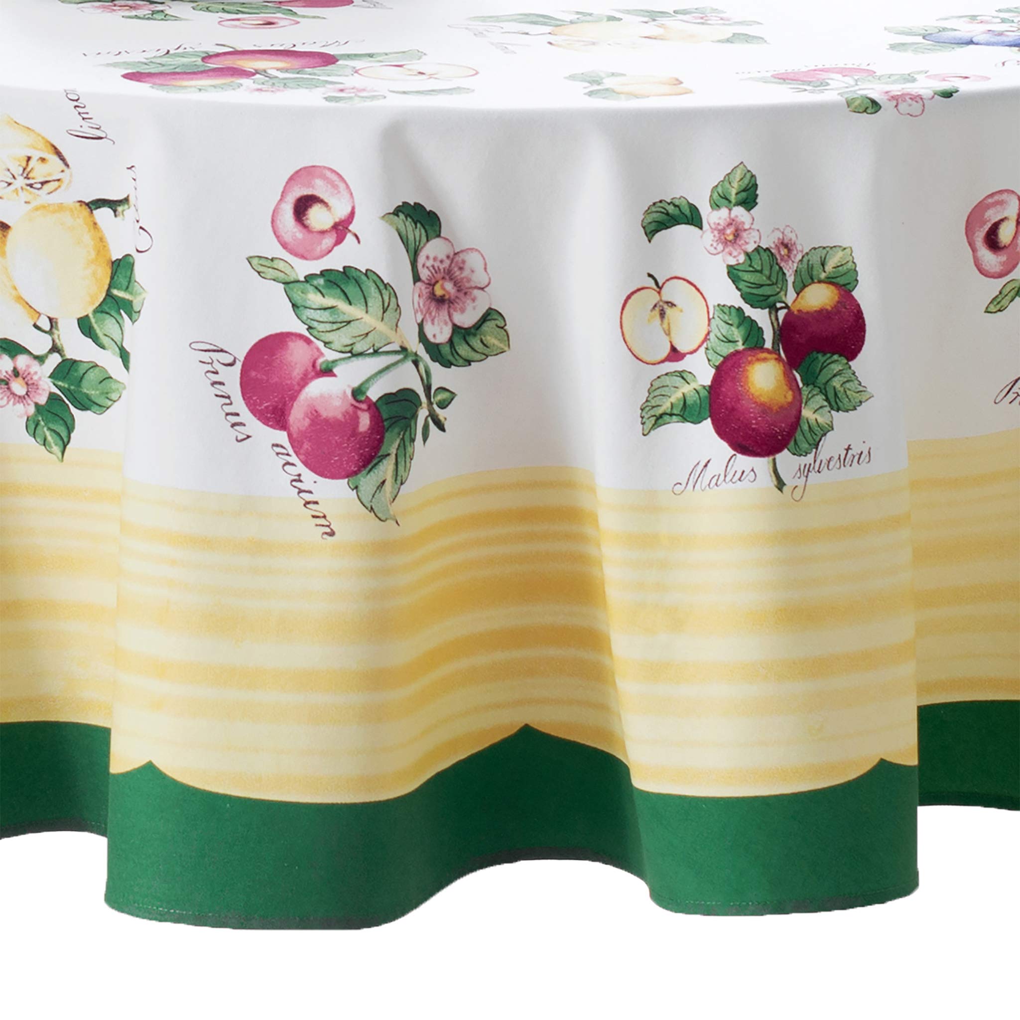ElreneHome Fashions Villeroy & Boch French Garden Round Tablecloth, Tablecloth for Dining Tables, 70 Inches Round Multi Color
