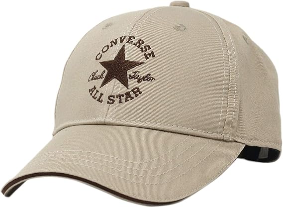 Amazon Co Jp Converse コンバース キャップ Cap All Star ツイル コットン スポーツ ロゴ 帽子 春夏 秋冬 フリーサイズ 約57cm 約59cm ベージュ 服 ファッション小物
