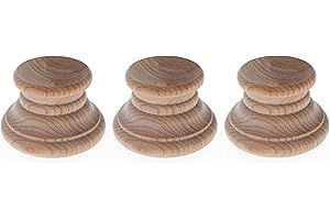 BESTPYSANKY Set of 3 Unfinished Wooden Egg Stands Holders Displays 1.15 Inch Tall