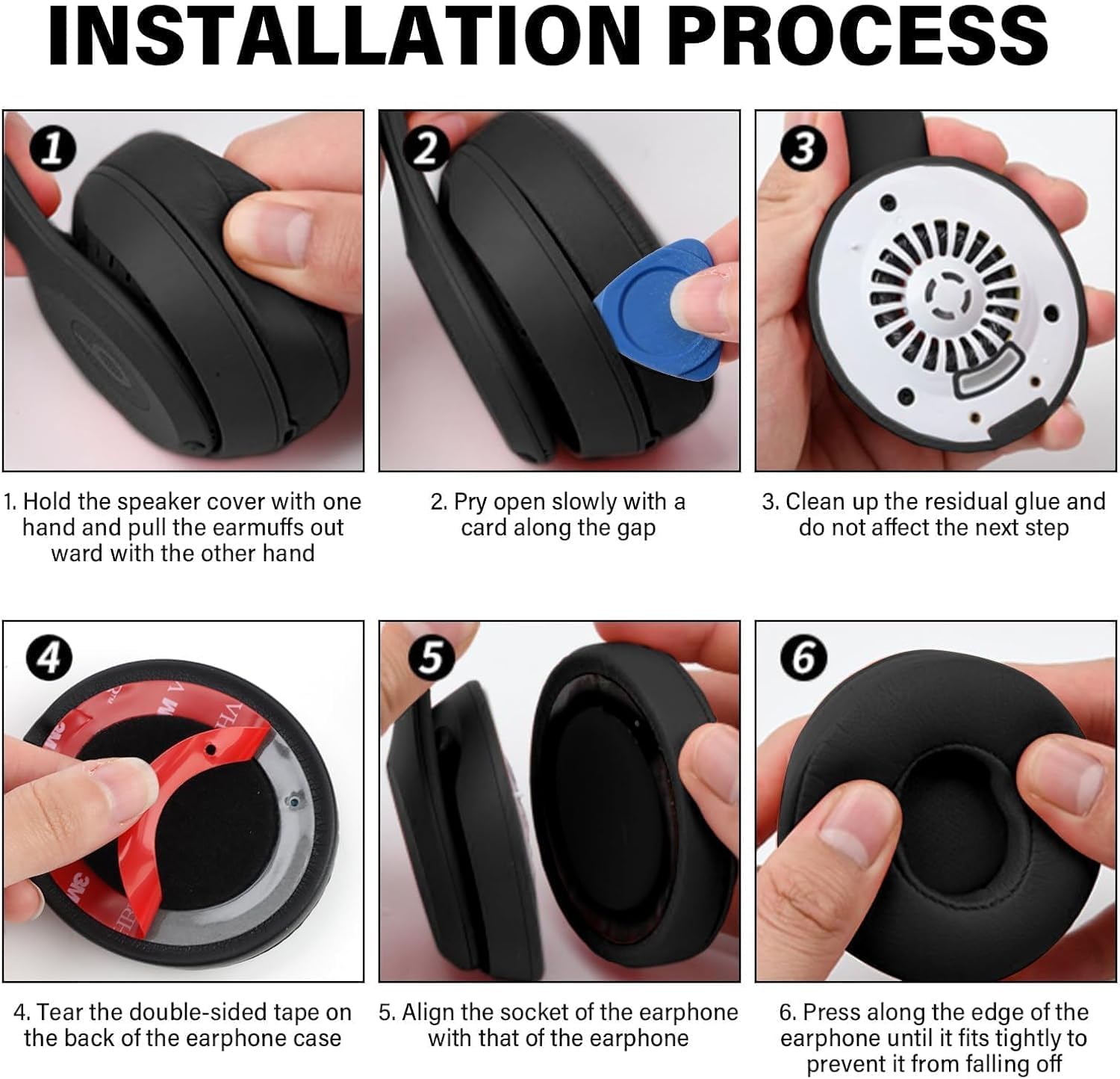 Replacement Ear Pads for Beats Solo 2 & 3, Earpads Cushions Replacement...