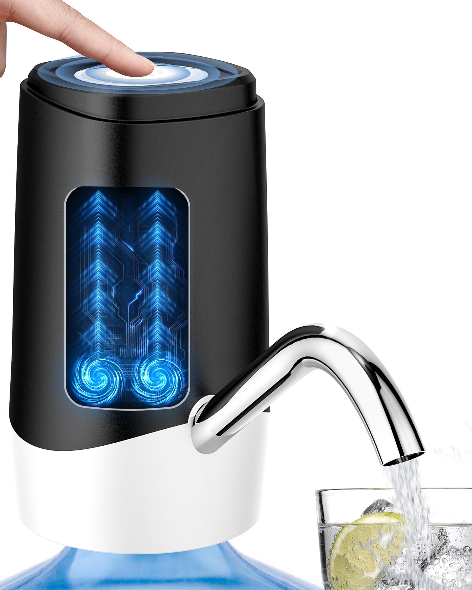 Cozycharm Water Dispenser Pump, USB Charging Automatic Drinking Water Pump for Mini Water Jug Dispenser Portable, Ideal for Home Kitchen Living Room Office Camping