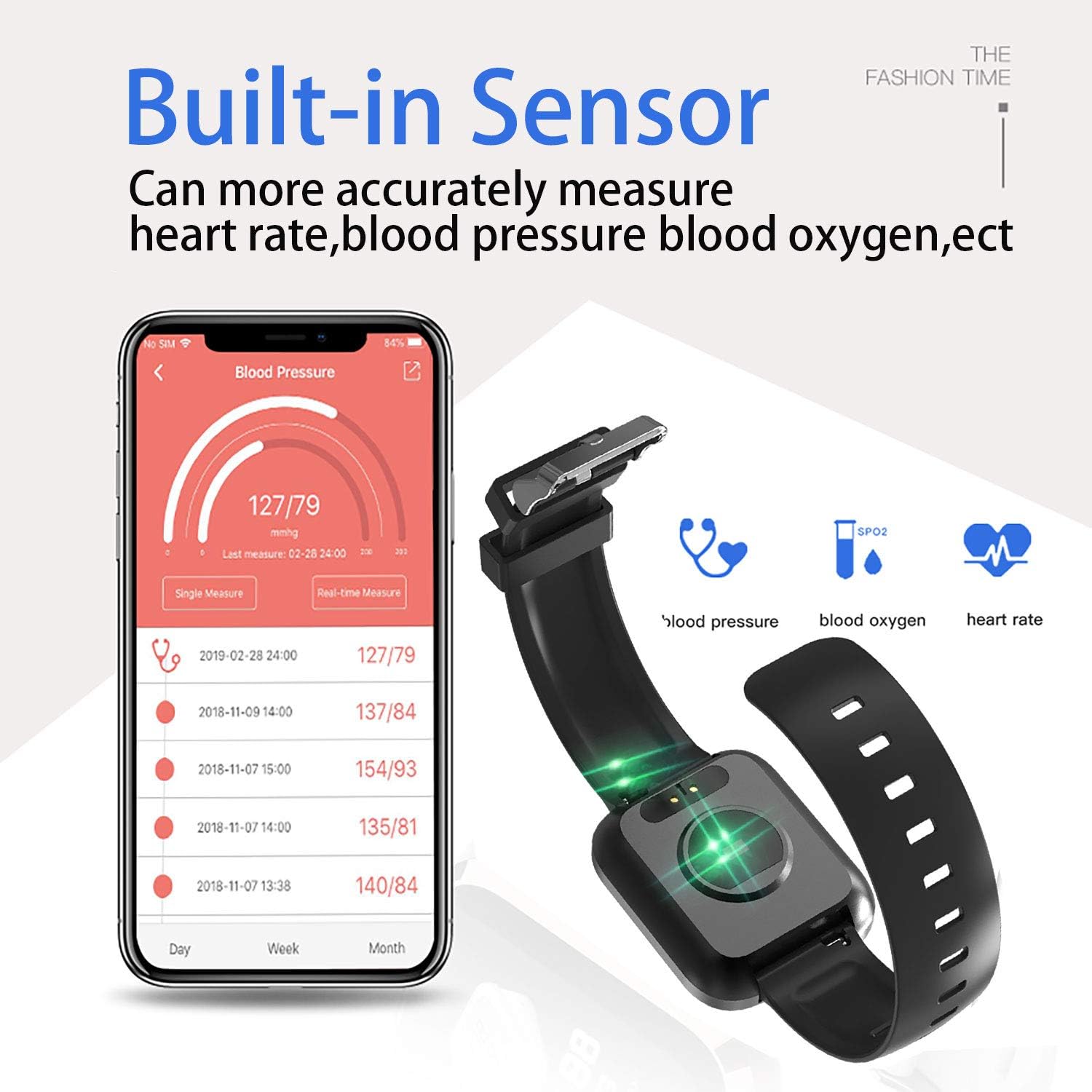 beitony fitness tracker smart watch