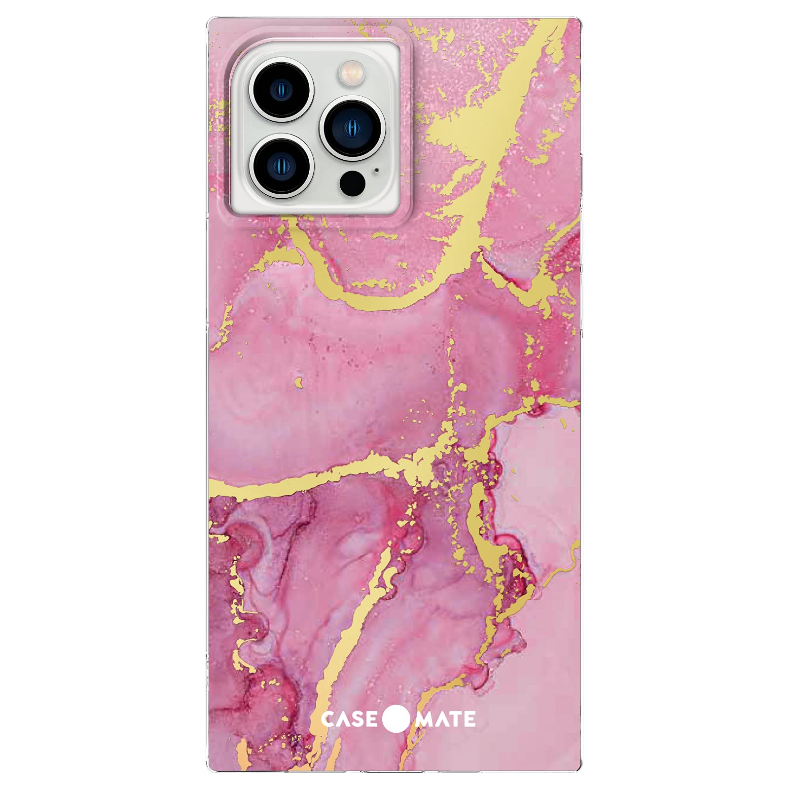 Case-Mate BLOX iPhone 13 Pro Case - Magenta Marble [10FT Drop Protection] [Wireless Charging Compatible] Protective Phone Case for iPhone 13 Pro 6.1", Anti-Scratch, Shockproof, Matte Finish