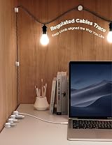 JOYROOM 6 Pack Cable Tidy Clips Magnetic Wire Holder 7.5mm Adhesive view 3
