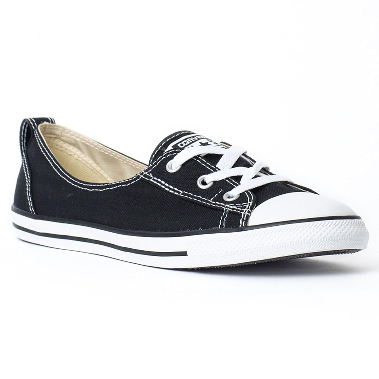 converse ballet lace black
