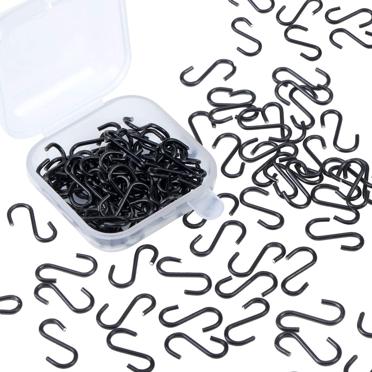 Senkary 100 Pieces 0.55 Inch Length Mini S Hooks Small S