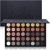 Professional Neutral Eyeshadow Makeup Palette, 40 Pigmented Matte Shimmer Warm Eye Shadows, Naked Nudes Rose Gold Smoky Brown