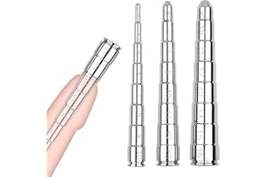 Urethral Sounds with Scale Stainless Steel Urethral Penis Plug Catheter Plug Smooth Urethral Dilator Masturbation Rod Bladder