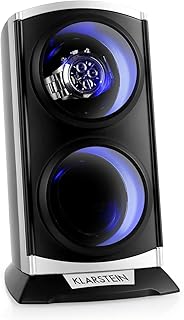 Klarstein St.Gallen Premium Uhrenbeweger 2 Uhren LED schwarz