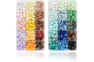 Joyeee Sealing Wax Beads for Melts, 900 Pieces 30 Colors Seal Kit, Crafting Adhesives Bead Gift Box, Sister Best Friend Frien