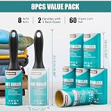 USION Extra Sticky Lint Rollers 480 Refills & 2 Handles Pet Hair view 2