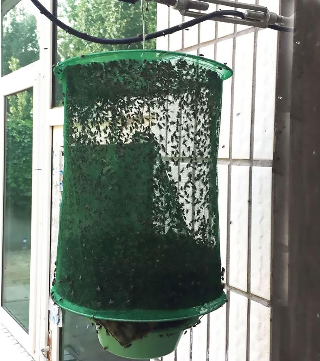 TiaoBug Hanging Folding Reusable Insect Catcher Cage Fly Trap Net with ...
