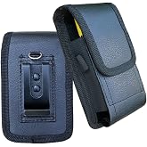 Flip Phone Case with Belt Clip and Loop, Maezar PU Leather Pouch Holster for TCL Flip 4/3, Alcatel Go, Nokia 2660, Cingular, Wine 2 LTE, Jitterbug, Magnetic Closure