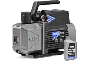 Orion Motor Tech Sparkless Ignition Proof Vacuum Pump, 3.5 cfm 1/4 hp Single Stage Vacuum Pump with 2 Pa Ultimate Vacuum, Aut