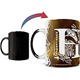 Morphing Mugs Harry Potter - Hufflepuff - Aguamenti - One 11 oz Color Changing Heat Sensitive Ceramic Mug – Image Revealed When HOT Liquid Is Added! MMUG994