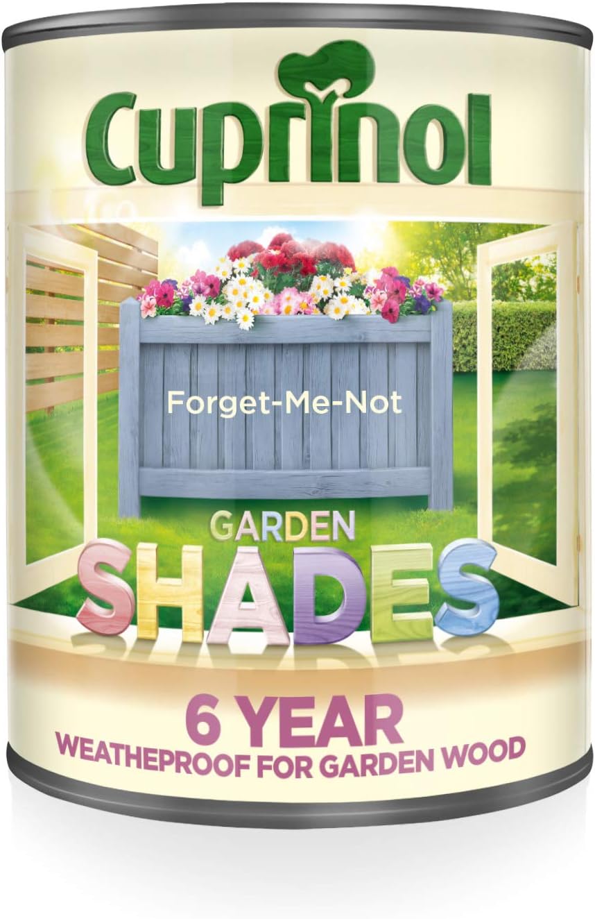 Cuprinol Garden Shades Exterior Woodcare, Forget Me Not, 1 Litre, 1L - Image 3