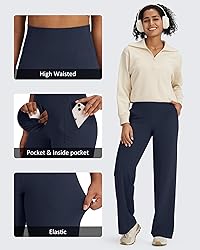G4Free Wide Leg Pants Woman Yoga Pants with Pockets