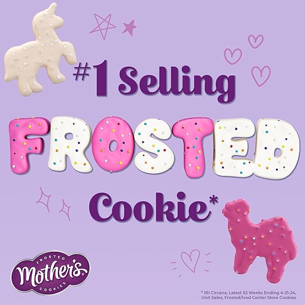 MOTHER’S SPARKLING MYTHICAL CREATURES COOKIES, 1 OZ INDIVIDUAL BAGS, 12 COUNT