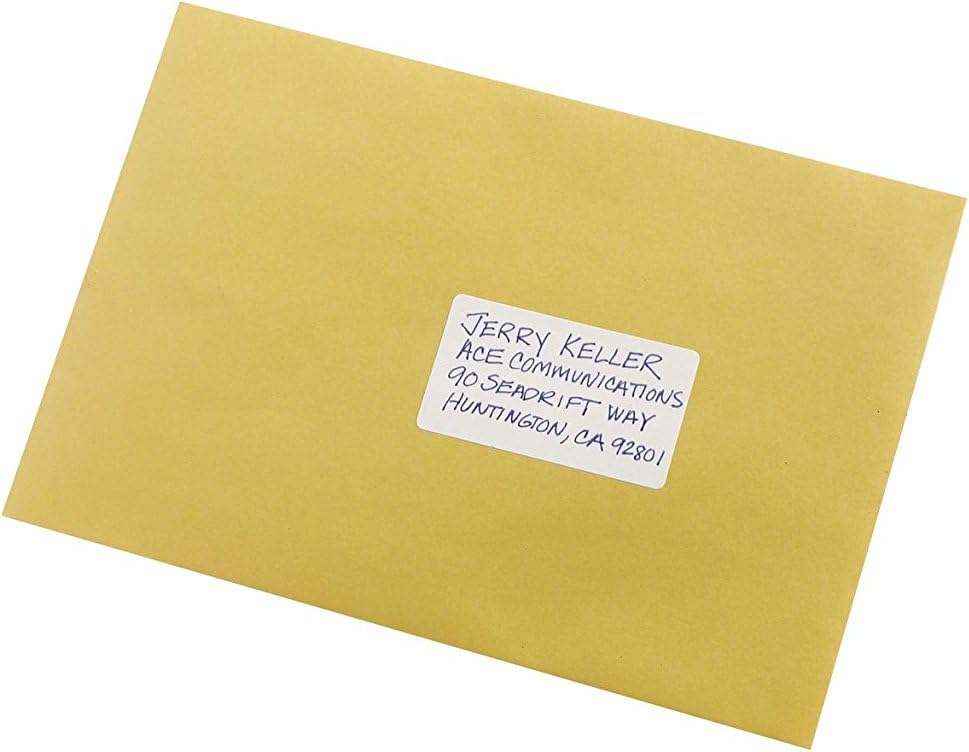 Avery All-Purpose Labels, 1.5 x 2.75 Inches, White, Pack of 76 (6117) : Office Products