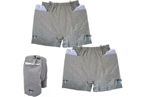 YingXue 2 PCS Postoperative Care Ostomy Stoma Shorts for Nephrostomy Bag and Catheter Leg Bag, Comfortable, Machine Washable