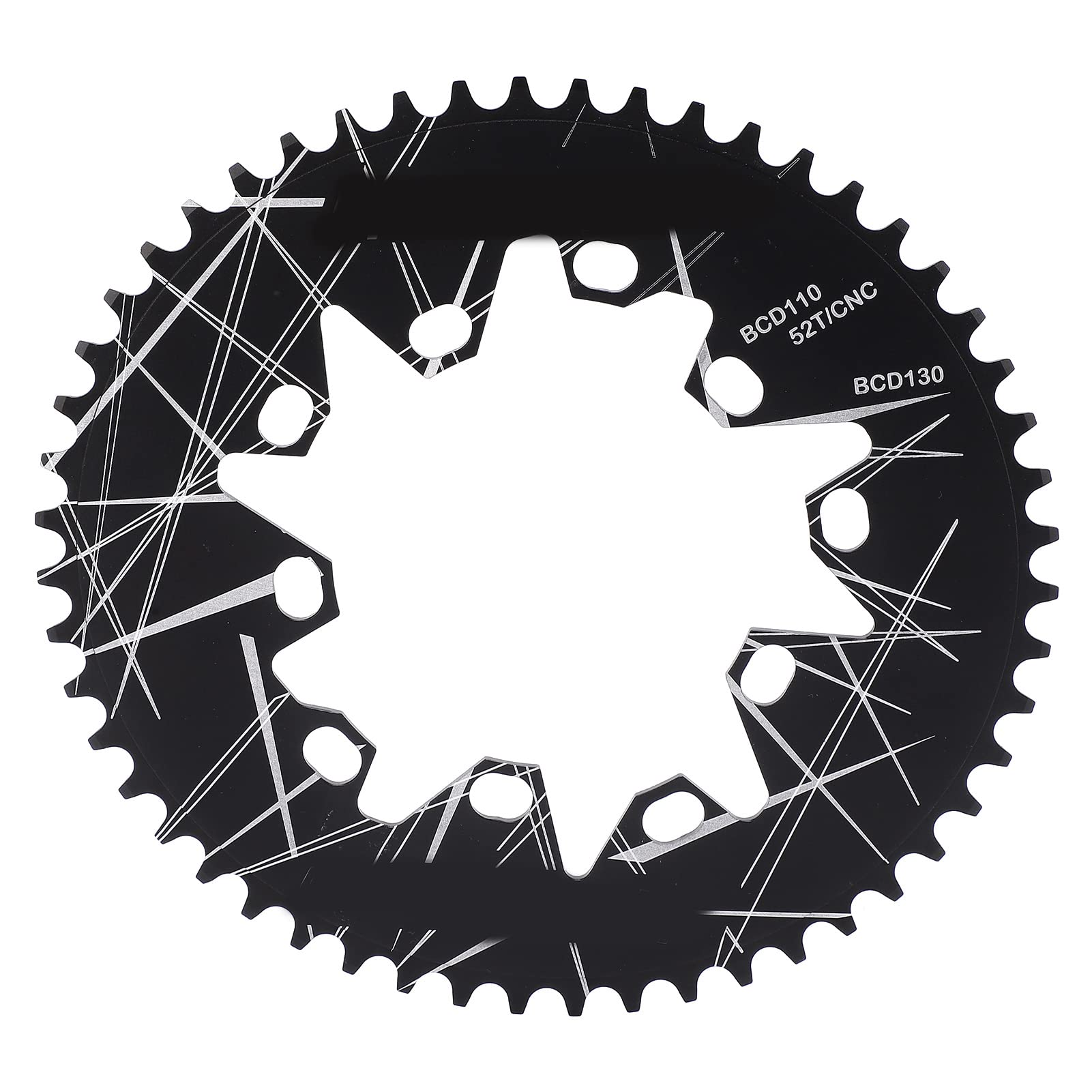 110 130 BCD Chainring 52T Oval Disc Chainring Road Folding Bicycle Aluminum Chainwheel Folding Bicycle Oval Disc Chainring