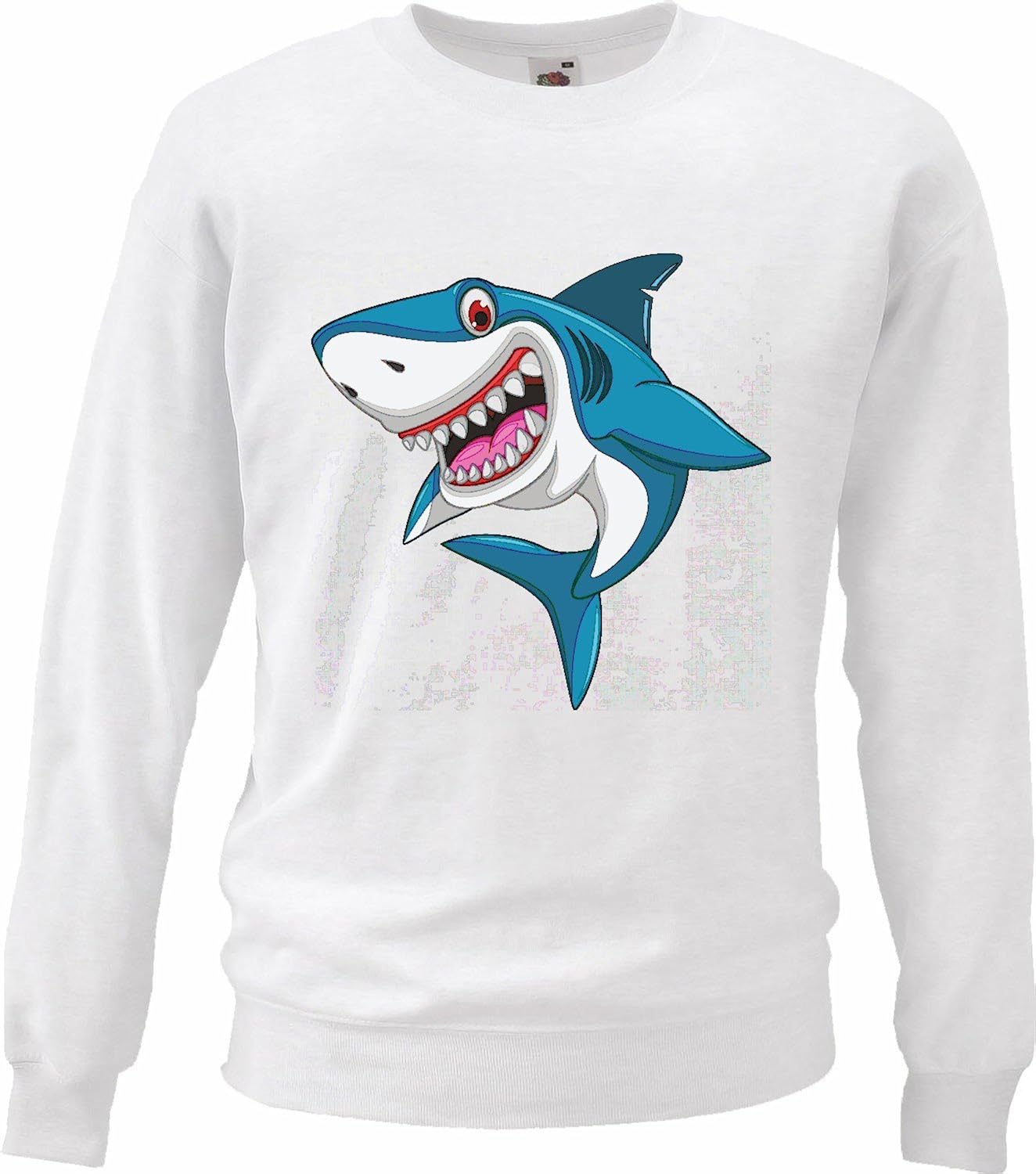 Sudaderas Suéter White Shark Attack Hai Megalodon tiburón Azul