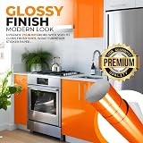 vgoltd Glossy Self-Adhesive Vinyl Wrap Orange 60x200 cm view 6
