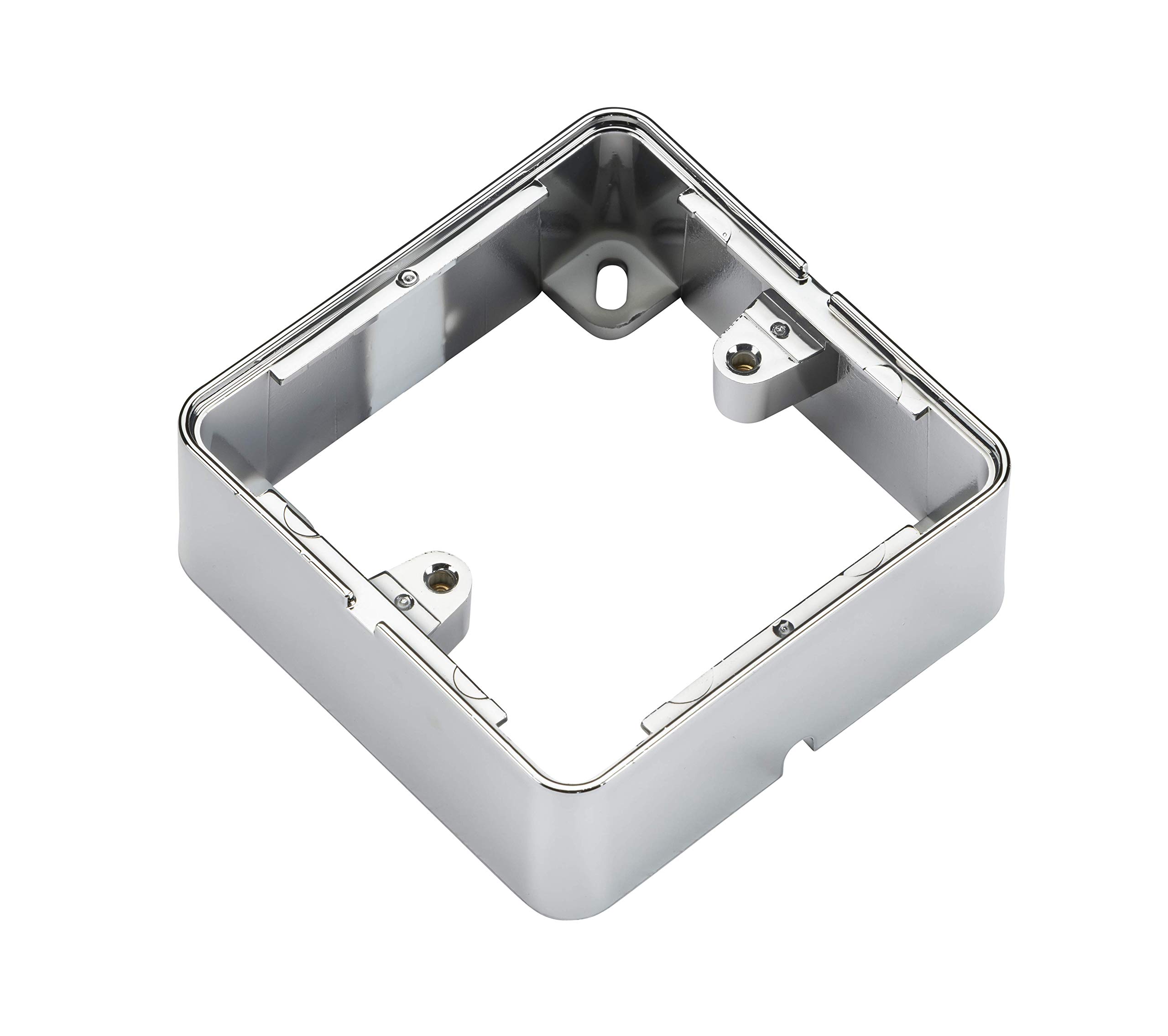 Knightsbridge 1GSBPC 1 Gang Surface Box in Polished Chrome Effect — image 1