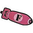 F-Bomb Morale Patch with Hook Backing (Pink)