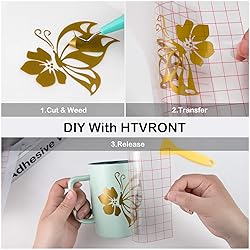HTVRONT Bronze Gold Permanent Vinyl - 12" x 14 FT