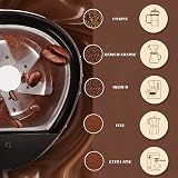 Aigostar Electric Coffee Grinder Stainless Steel 200W 60g Capacity Black view 4