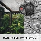 JUSTOP Dome Dummy CCTV Camera Twin Pack Black Outdoor Indoor Waterproof view 3