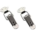 Tegg 2-Pack Spring Loaded Latch Catch Toggle Stainless Steel Safety Security Hardware Fitting Duckbill Tensionlock Hasp for C