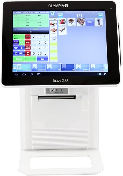 Olympia Touch200 - Caja registradora, color blanco: Amazon.es: Oficina y papelería
