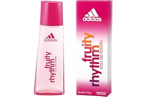 adidas Fruity Rhythm Eau de Toilette for Women, Floral & fruity fragrance, Top notes: raspberry and black currant