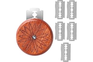 Bread Lame Round Sourdough Bread Lame Dough Scoring Slashing Tool Stainless Steel Bread Knife Cutter with 5 Razor Blades Hand