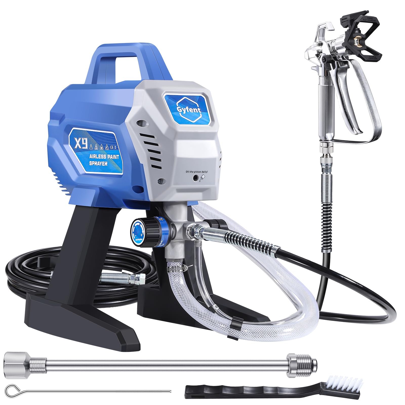 Photo 1 of ****FACTORY SEALED***Gyfent X9 Airless Paint Sprayer, 0.39GPM Paint Sprayer for Home Interior 650W 3000psi Airless Sprayer with Low Overspray Adjustable Pressure & Motor Speed for House Painting DIY Garage