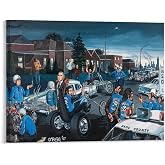 David Mann Motorcycle Art Gnghost Rider Prints Poster (38) Canvas Poster Wall Art Picture Frame Prints Hanging Photo Gift Idea Decor Home Posters Artworks 16x20inch(40x50cm)