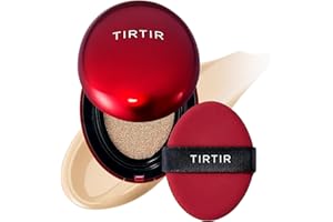 TIRTIR Mask Fit Red Cushion Foundation | Japan's No.1 Choice for Glass skin, Long-Lasting, Lightweight, Buildable Coverage, Radiant Semi-Matte Finish, All Skin Types, Korean Cushion Foundation