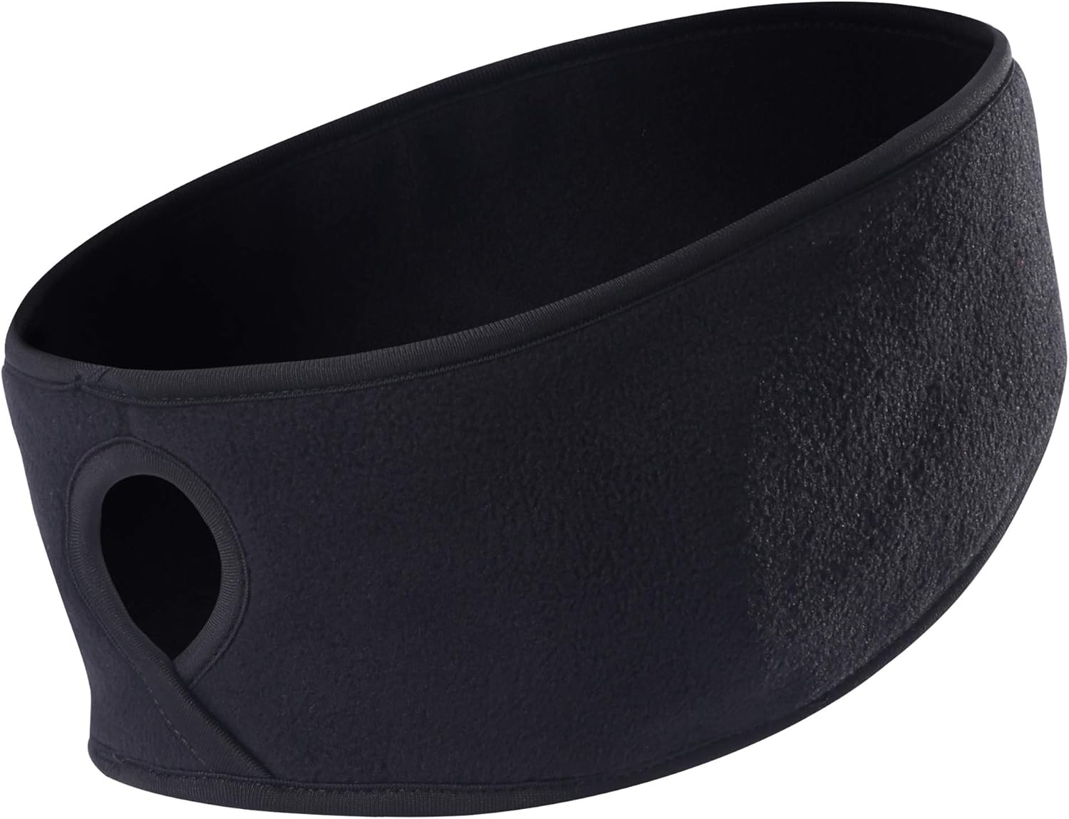 Omenex Winter Headbands Ear Warmers for Women-Double Layer More Thicker Fleece Earband Winter Ear Warmer in Cold Weather Running, Ski, Jogging and Others Winter Sports/Works (Ponytail Black) : Clothing