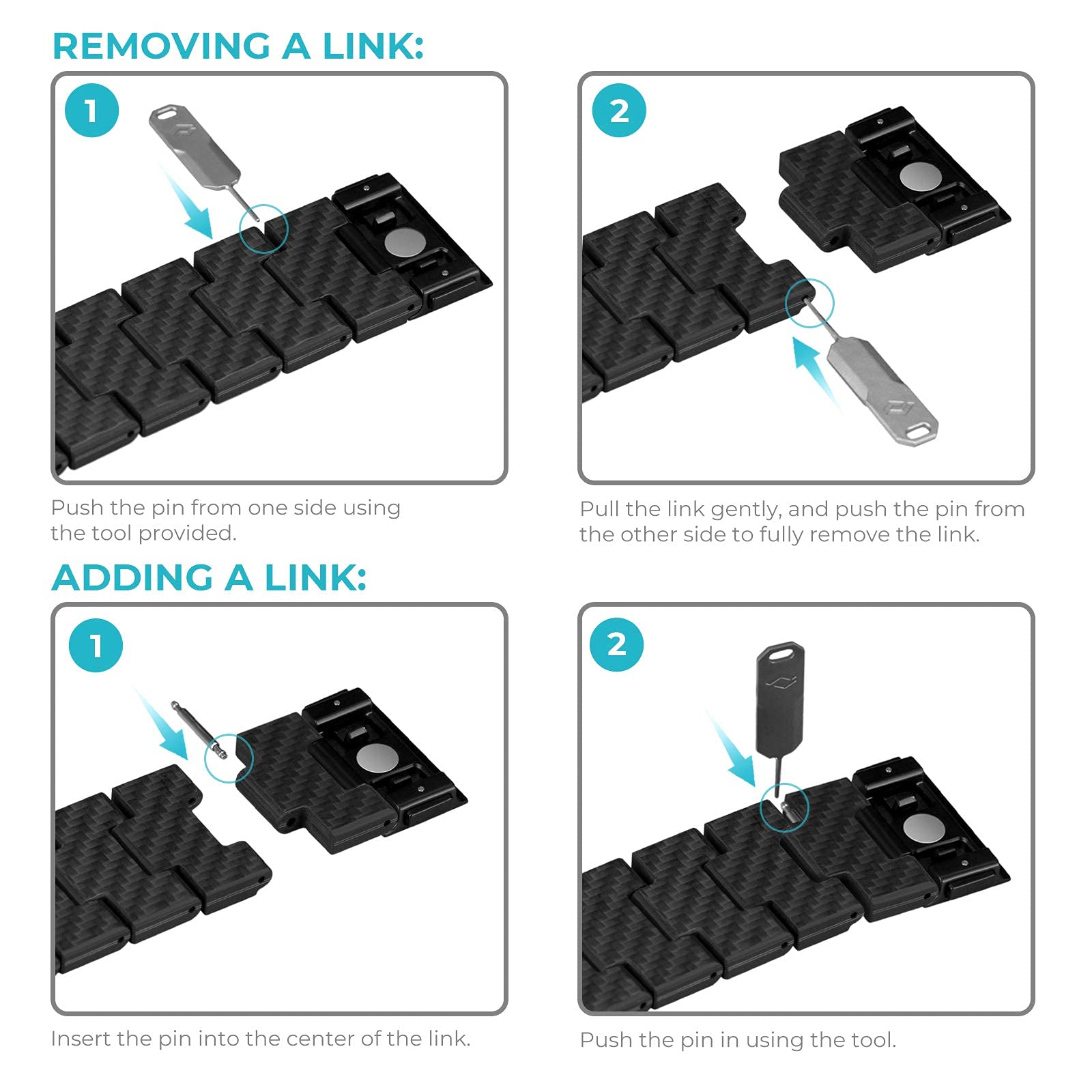 pitaka Apple Watch Band Compatible with Apple Watch Ultra 2/Ultra/10/9/8/7/6/SE/5/4/3/2/1, Adjustable Apple Watch Ultra 2 Band, 100% Carbon Fiber Apple Watch Band - Retro