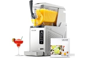 VEVOR Slushie Machine, 3L/100oz No Ice Needed Slushy Machine for Home, Frozen Drink Maker with Single Tank, Margarita Machine