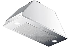 Range Hood Insert 36, AROAN Built-in Range Hood with Ducted/Ductless Convertible, Stainless Steel Vent Hood for Kitchen with 900 CFM, 4 Speed Soft Touch Switch, Aluminum Filters, Carbon Filter(B0136A)