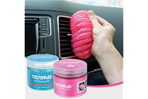 TICARVE 2Pack Cleaning Gel Car Putty Slime for Detailing Putty Detail Tools Car Interior Cleaner Automotive Cleaning Kits Keyboard Cleaner Blue Rose (320g/11.2oz)