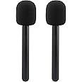 JCMOYUTY for DJI Mic Holder, Stand for DJI Mic 1/2, Replacement Interview GO Handheld Adaptor for Rode Wireless GO II / 2 / ME/Pro, Wireless Lav Microphone Handle Mount 2-Pack Adapter Accessories