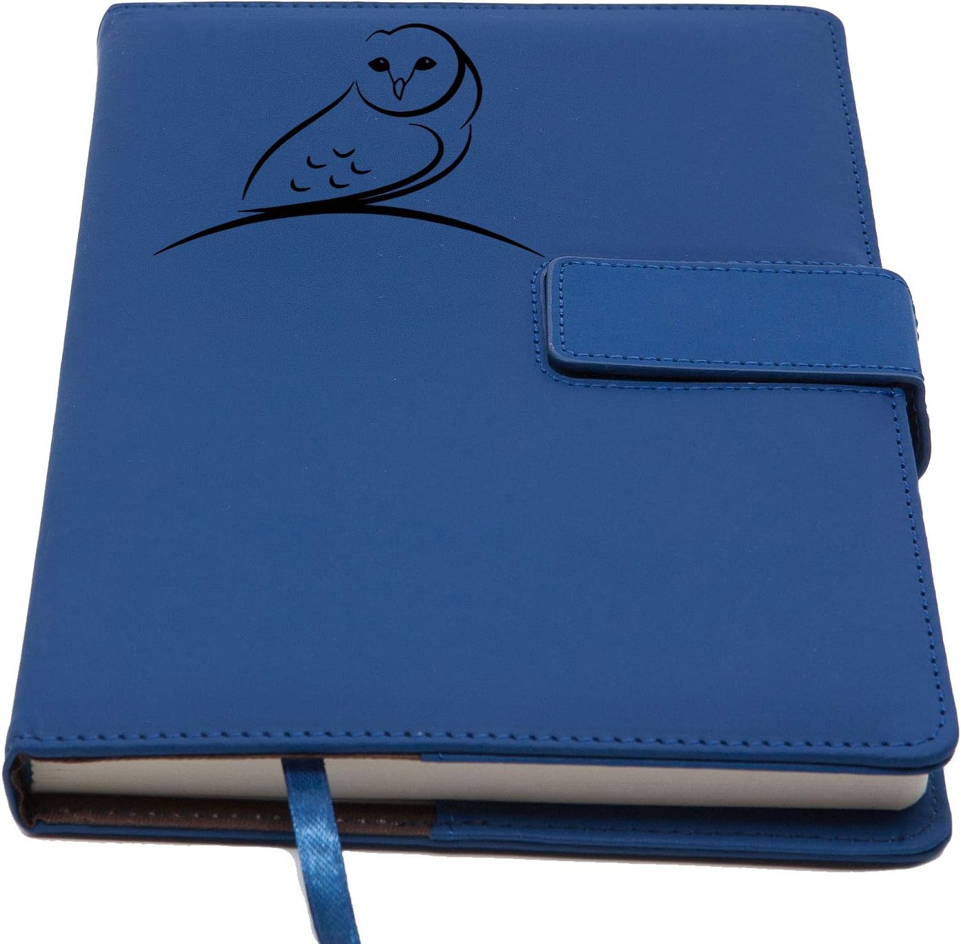 The Nature Owl Journal | Strong Clasp, Refillable Writing Journal, Faux Leather Journal, 200 Lined Pages, 5 x 8 Inch, A5 | Journal Notebooks and Travel Journal For Women from The Amazing Office