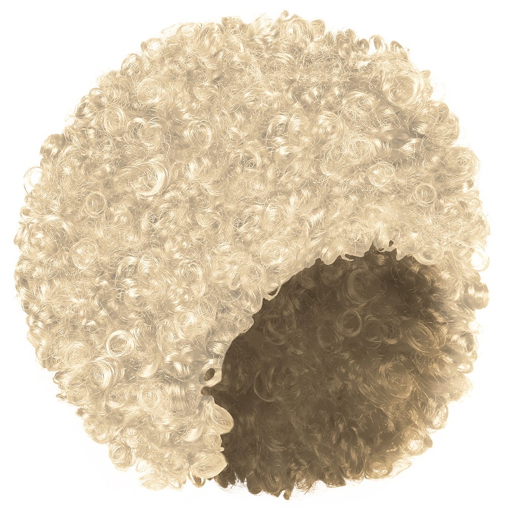 shenky Afro Wig and Hairpiece for Women Dress Up Carnival - Blonde