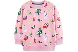 BGIRNUK Toddler Girl Sweatshirts Crewneck Cotton Long Sleeve Pullover Tops Kids Casual Outfit