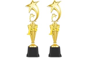 Foilswirl 1st Place Trophy First Place Award for Sports Tournament Funny Gold Winner Trophy Cup for Football Soccer Competitions Reward Ceremony